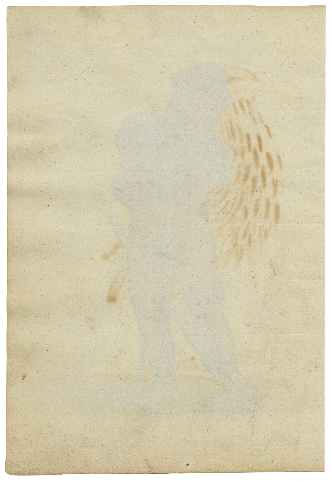 Leopold Billek, A 17th-century Soldier with Sword – c.1820 gouache painting