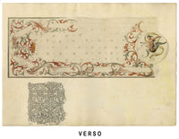 Josef Kott, Ceiling Frescos at the Camera di San Paolo e il Correggio, Parma, Italy – 1885 watercolour painting