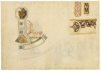 Josef Kott, Painted Facade of a House in Genoa, Via San Matteo 10 – 1885 watercolour painting