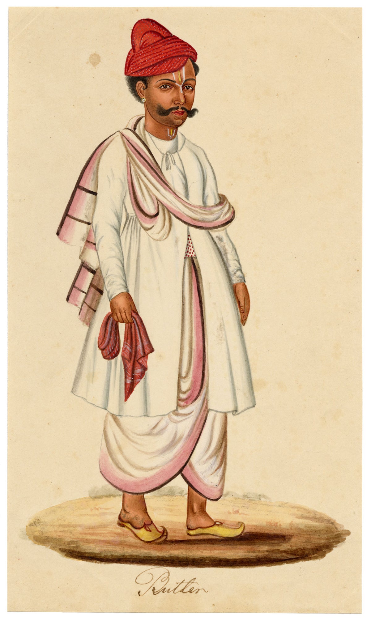 Indian Company School, Group of 10 Figure Paintings: Trades & Occupations in Gouache – c.1810 Madras