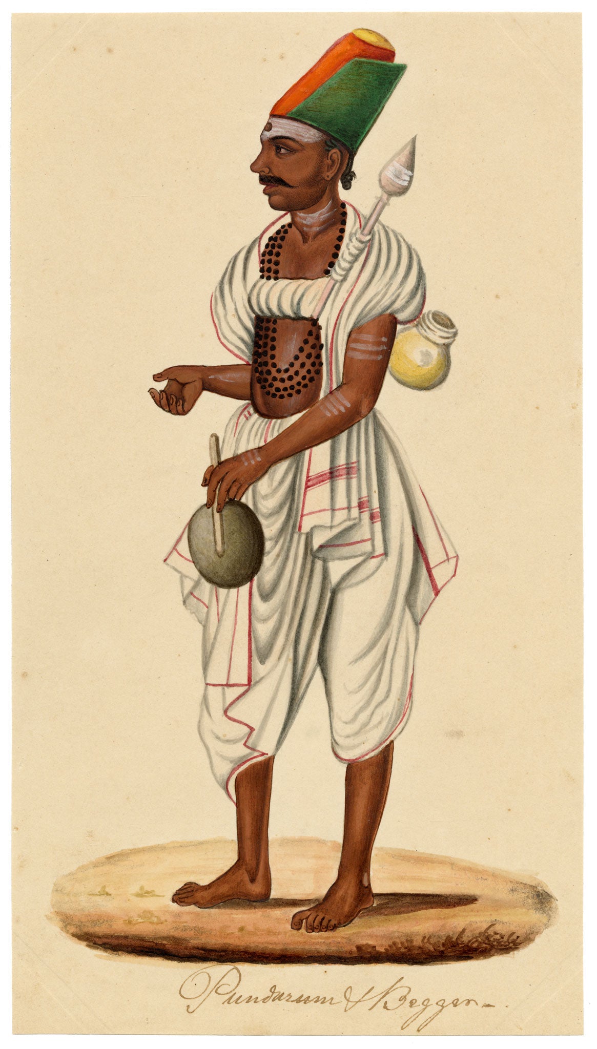 Indian Company School, Group of 10 Figure Paintings: Trades & Occupations in Gouache – c.1810 Madras
