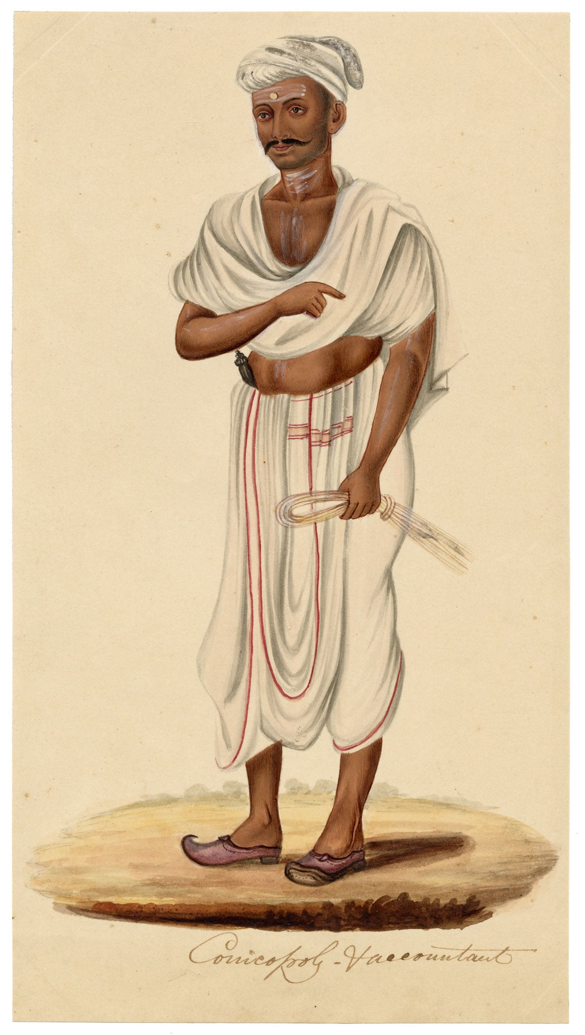 Indian Company School, Group of 10 Figure Paintings: Trades & Occupations in Gouache – c.1810 Madras