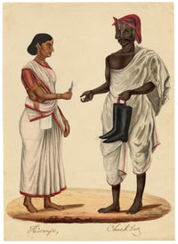 Indian Company School, Group of 10 Figure Paintings: Trades & Occupations in Gouache – c.1810 Madras