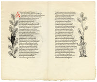 Eric Gill, The Canterbury Tales by Geoffrey Chaucer, Vol IV, Golden Cockerel Press – 1931 wood engraving