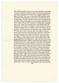 Eric Gill, Jesus of Nazareth The King of the Jews from The Four Gospels of the Lord Jesus Christ – 1988 facsimile