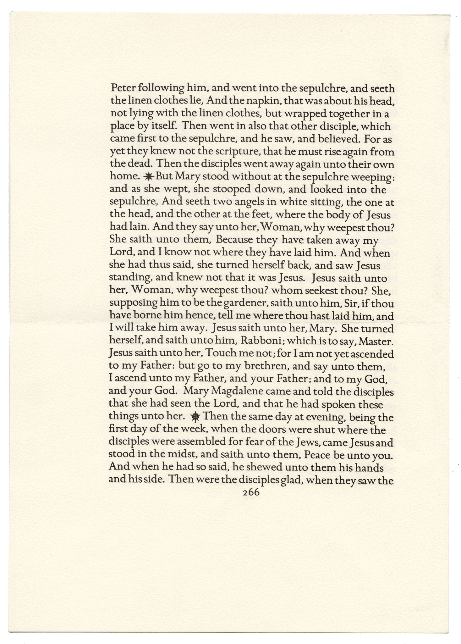 Eric Gill, Jesus of Nazareth The King of the Jews from The Four Gospels of the Lord Jesus Christ – 1988 facsimile
