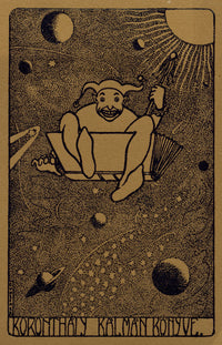 Hungarian Secession Ex Libris Bookplate by Nándor Gunscher – 1910 wood engraving
