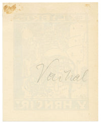 Czech Modernism Ex Libris Bookplate by Josef Váchal – c.1910 woodcut