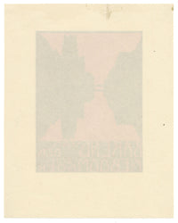 Dutch Modernism Ex Libris Bookplate by Nico Bulder – c.1910 woodcut