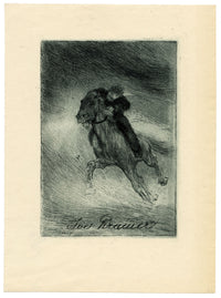 Vienna Secession Ex Libris Bookplate by Erhard Amadeus-Dier – c.1910 etching
