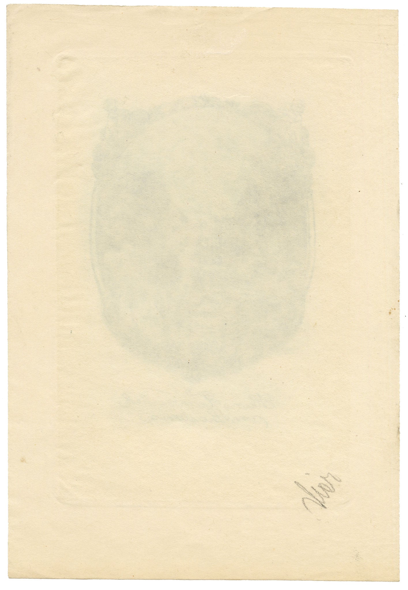 Vienna Secession Ex Libris Bookplate by Erhard Amadeus-Dier – 1916 engraving