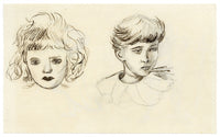Pickford Robert Waller, Children Fairytale Illustrations – c.1890s pen & ink drawing
