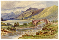 F. Bainbridge, The Meg of Water, St Mary's Loch, Scottish Borders – 1870s watercolour painting