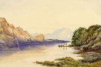 F. Bainbridge, Derwentwater, Lake District – 1867 watercolour painting