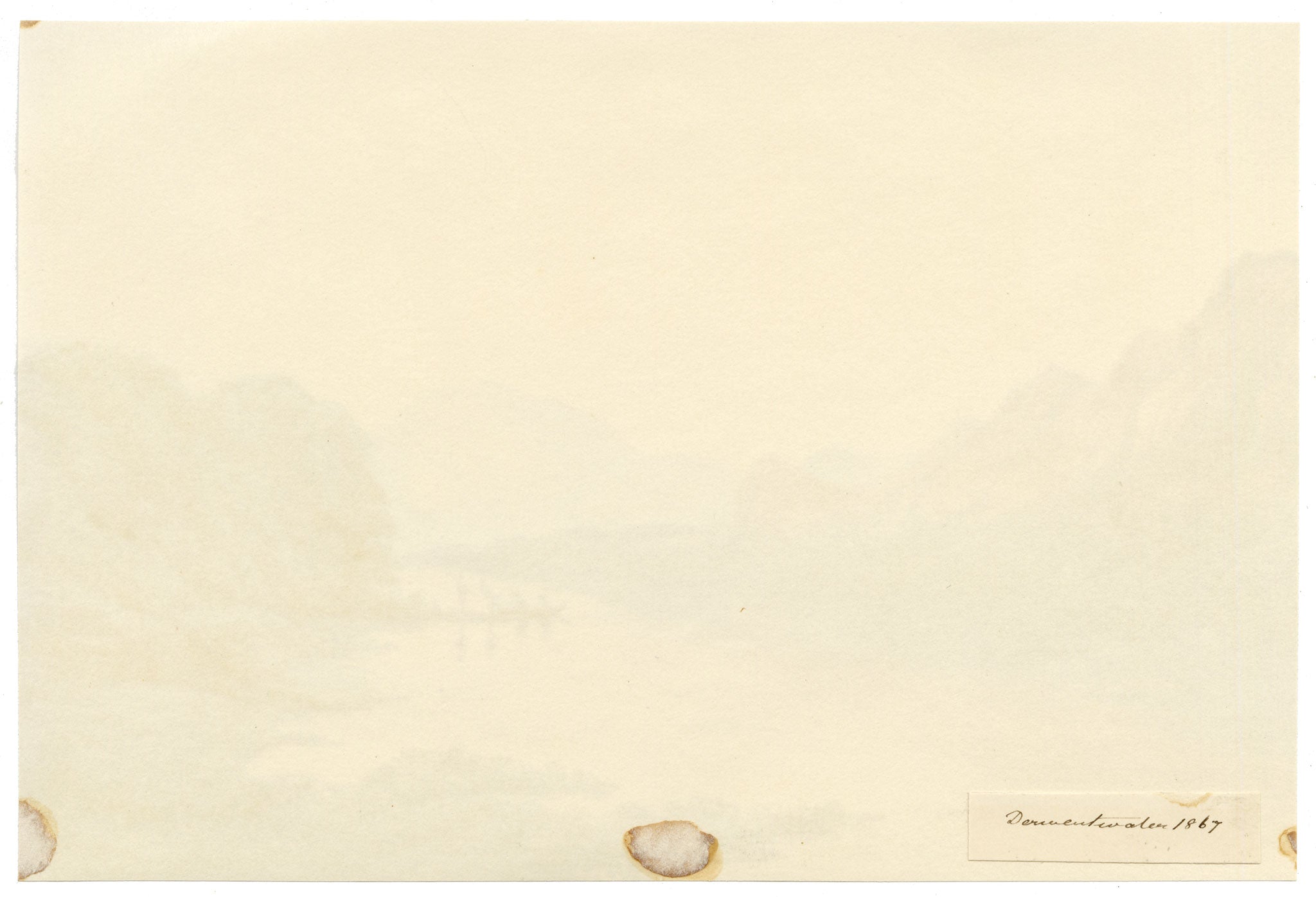 F. Bainbridge, Derwentwater, Lake District – 1867 watercolour painting