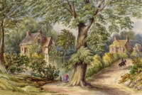 F. Bainbridge, Roxburgh, Scottish Borders – 1870s watercolour painting