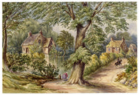 F. Bainbridge, Roxburgh, Scottish Borders – 1870s watercolour painting