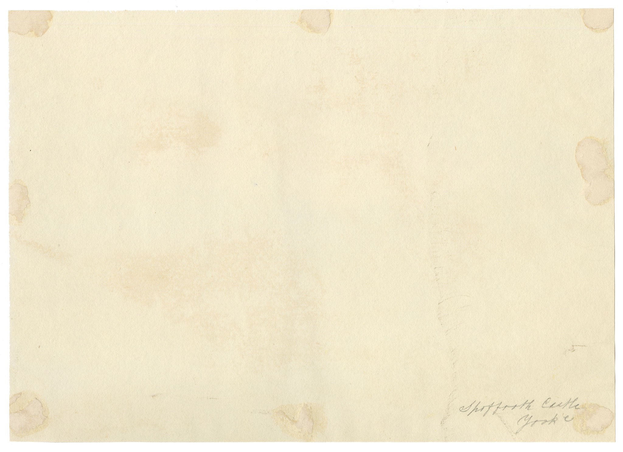 F. Bainbridge, Spofforth Castle, Yorkshire – 1870s watercolour painting