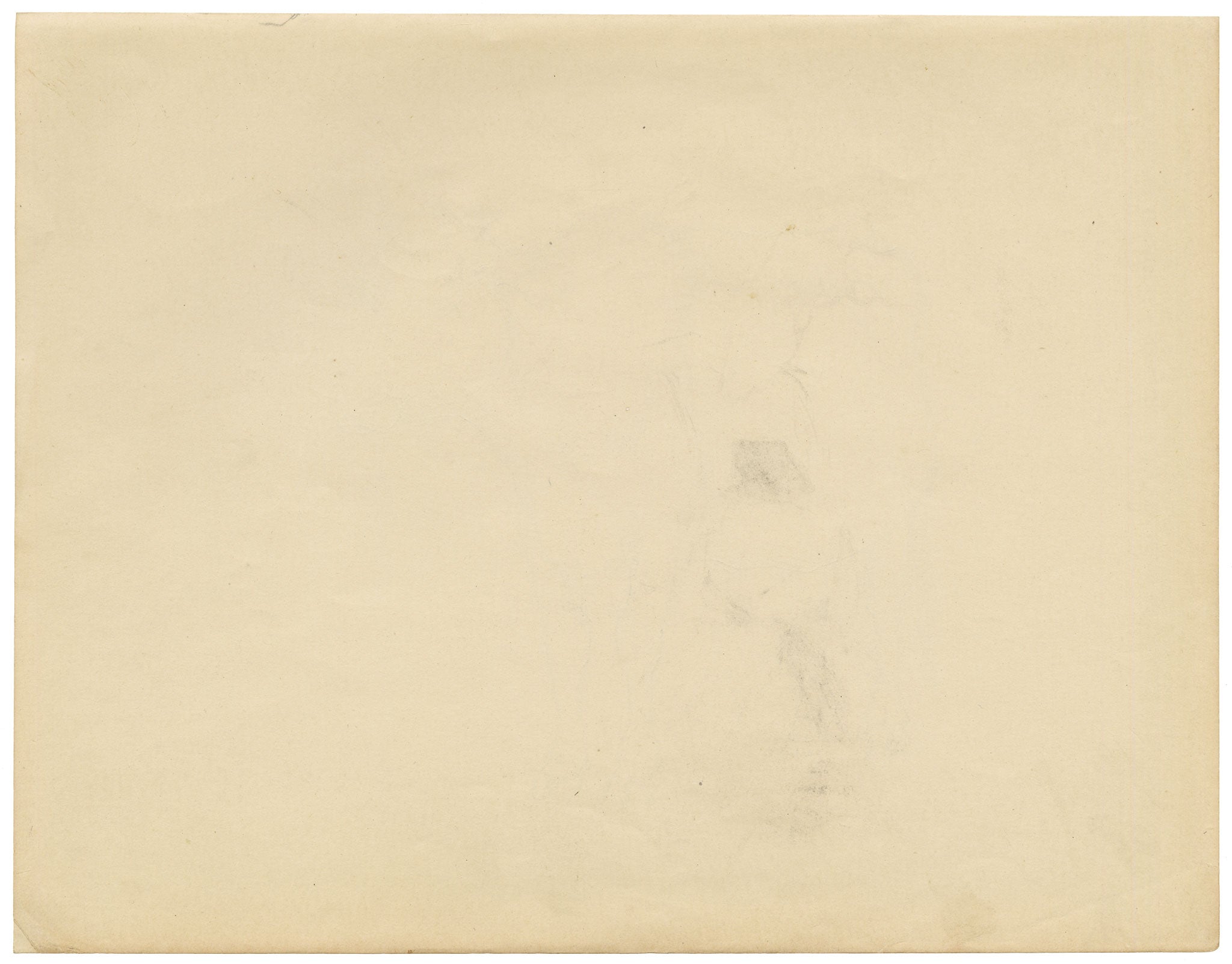 Eleanor Hughes RI, Cow with Horns Study – 1920 graphite drawing