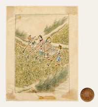 Chinese School, Chinese Rice Field Workers – Mid-19th-century watercolour painting