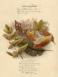 Louisa Hare, Autumn Leaves, Byron's Manfred – c.1832 watercolour painting