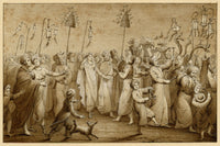 Thomas Charles Naudet, Mariage Moresque (Moorish Wedding Procession) – c.1820 watercolour painting