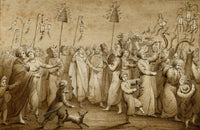 Thomas Charles Naudet, Mariage Moresque (Moorish Wedding Procession) – c.1820 watercolour painting