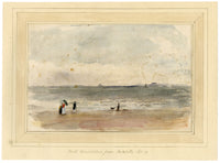 Mary Ann J. Thynne, North Berwicklaw from Portobello near Edinburgh, Scotland – 1837 watercolour painting