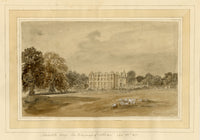 Mary Ann J. Thynne, Newbattle Abbey, The Marquess of Lothian, Scotland – 1837 watercolour painting