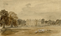 Mary Ann J. Thynne, Newbattle Abbey, The Marquess of Lothian, Scotland – 1837 watercolour painting