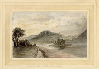 Mary Ann J. Thynne, Kinfauns from Elcho Castle, Perth, Scotland – 1837 watercolour painting