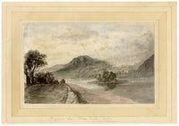 Mary Ann J. Thynne, Kinfauns from Elcho Castle, Perth, Scotland – 1837 watercolour painting