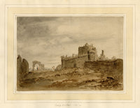 Mary Ann J. Thynne, Craigmillar Castle, Edinburgh, Scotland – 1837 watercolour painting