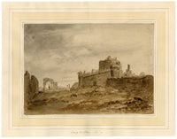 Mary Ann J. Thynne, Craigmillar Castle, Edinburgh, Scotland – 1837 watercolour painting