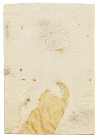 Anon., Antique French Textile Design: Miniature Aztec Jacquard – 1880s gouache painting