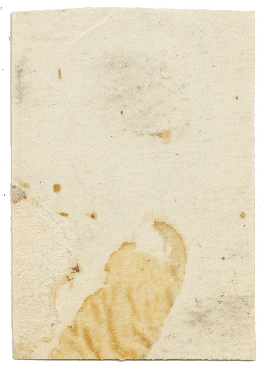 Anon., Antique French Textile Design: Miniature Aztec Jacquard – 1880s gouache painting