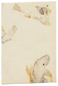 Anon., Antique French Textile Design: Miniature Rainbow Arabesque – 1880s gouache painting