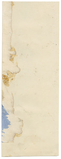 Anon., Antique French Textile Design: Pastel Pomegranate Fleur-de-lis – 1880s gouache painting