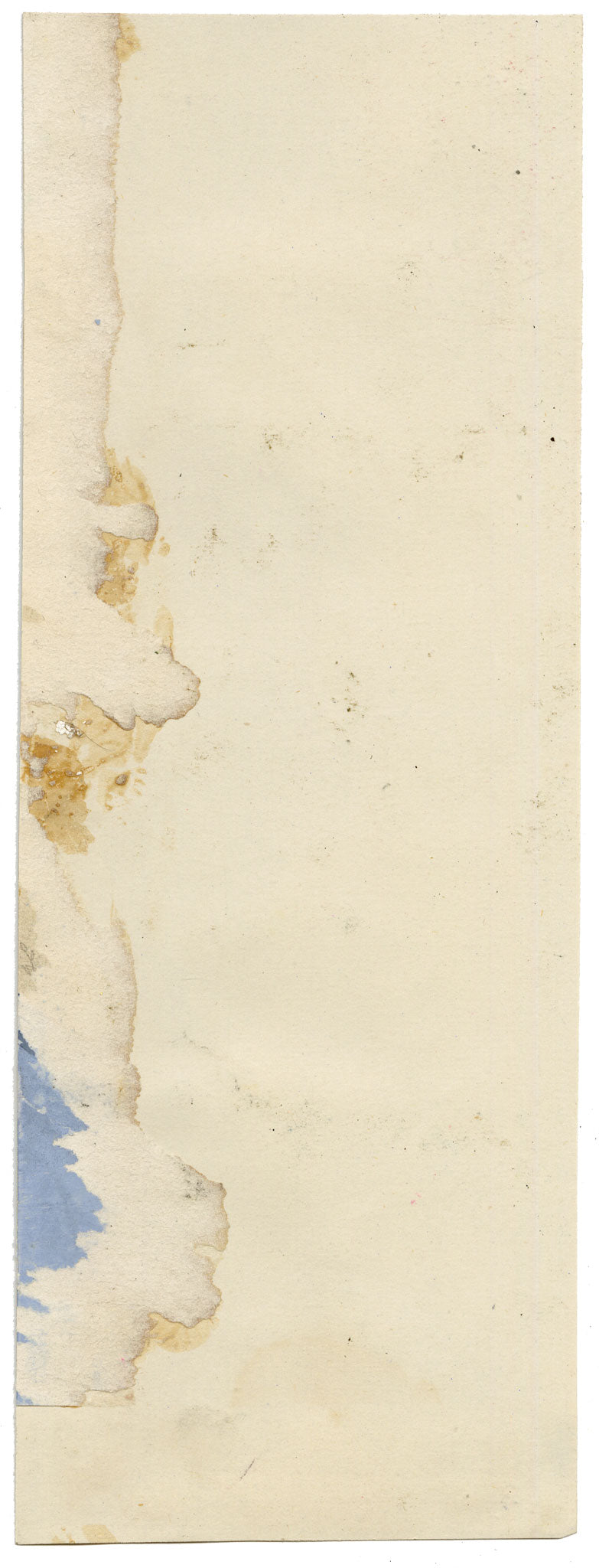 Anon., Antique French Textile Design: Pastel Pomegranate Fleur-de-lis – 1880s gouache painting