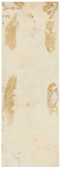 Anon., Antique French Textile Design: Pomegranate Fleur-de-lis Arabesque – 1880s gouache painting