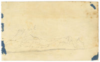Edward Woodville Ricketts, Beaumaris Castle on Anglesey, Wales – 1830 graphite drawing