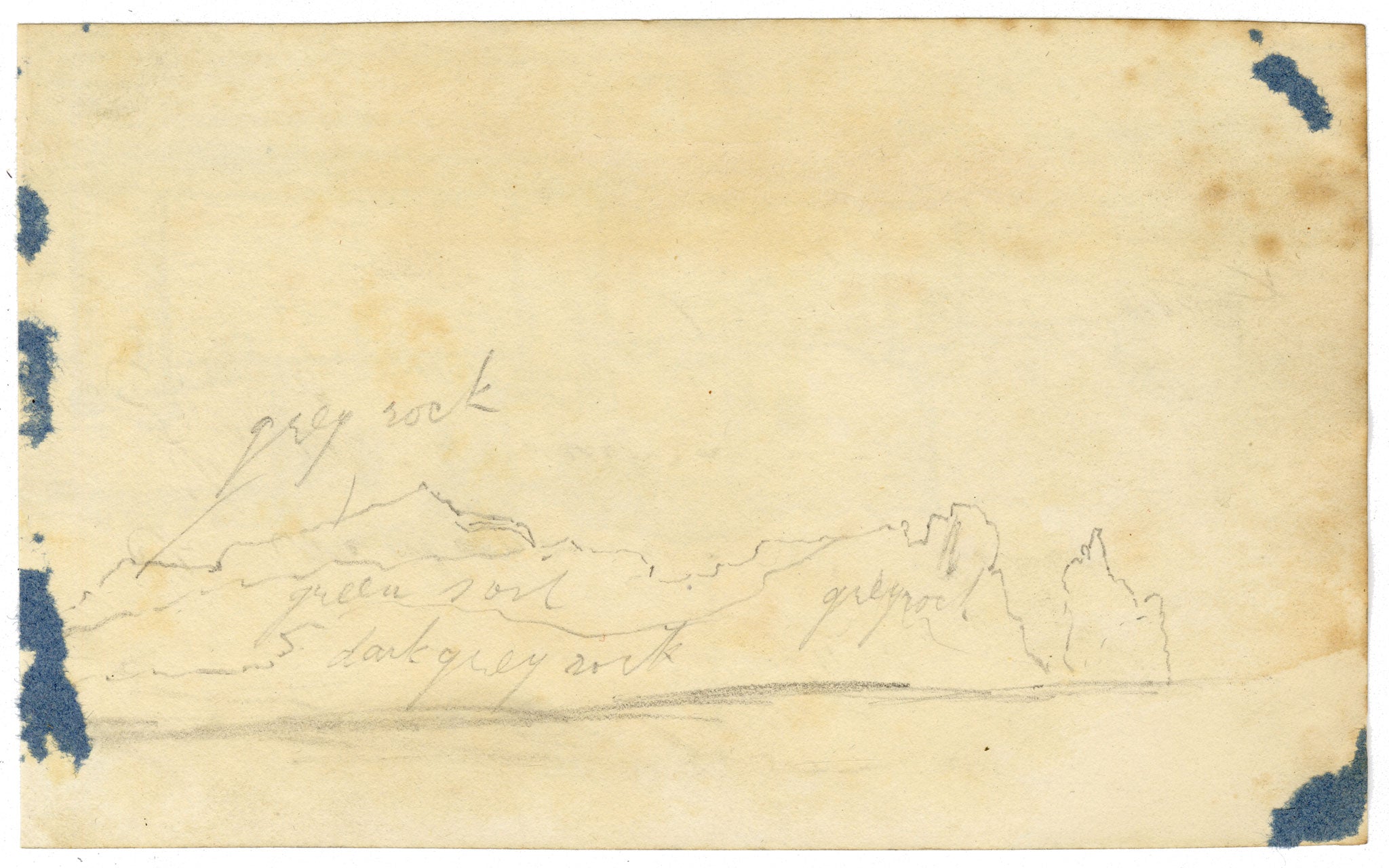 Edward Woodville Ricketts, Beaumaris Castle on Anglesey, Wales – 1830 graphite drawing