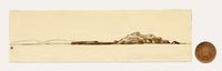 Edward Woodville Ricketts, Dutchman's Cap (Bac Mòr) & Iona, Hebrides, Scotland – 1836 pen & ink drawing