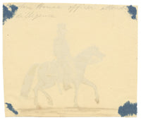 Edward Woodville Ricketts, Custom House Officer Attending a Diligence, Madrid – 1833 watercolour painting