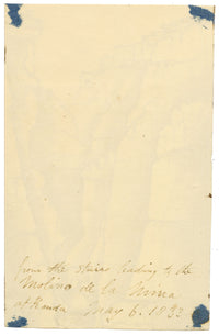Edward Woodville Ricketts, El Tajo Gorge, Ronda, Spain – 1833 watercolour painting