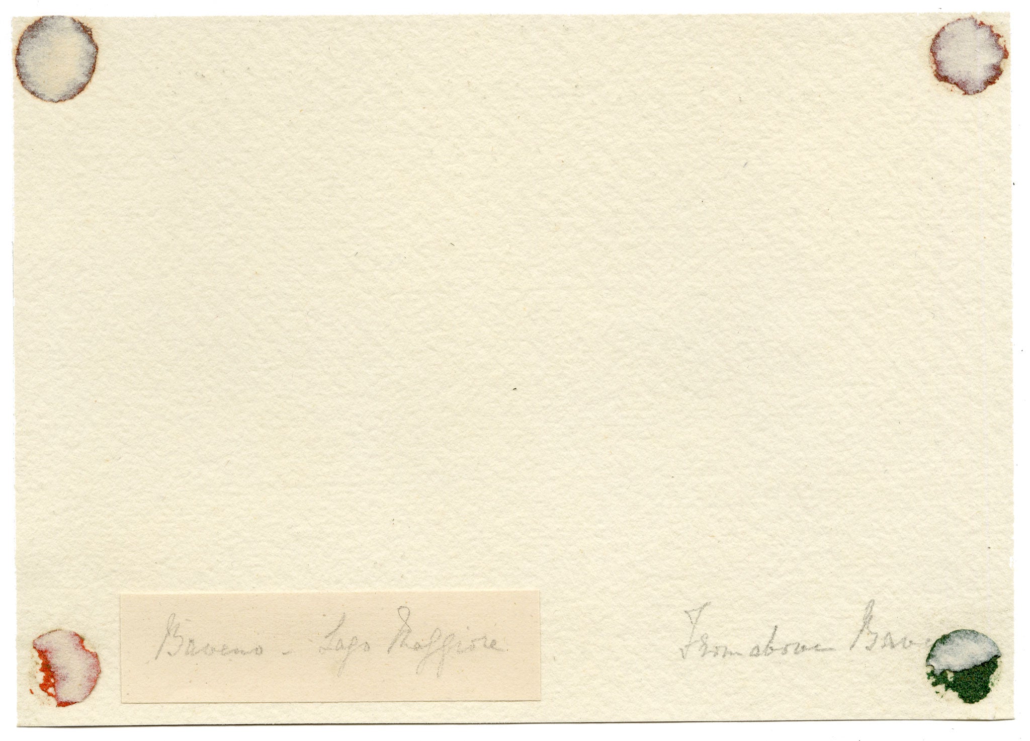 Anon., Baveno, Lake Maggiore, Italy – Mid-19th-century watercolour painting