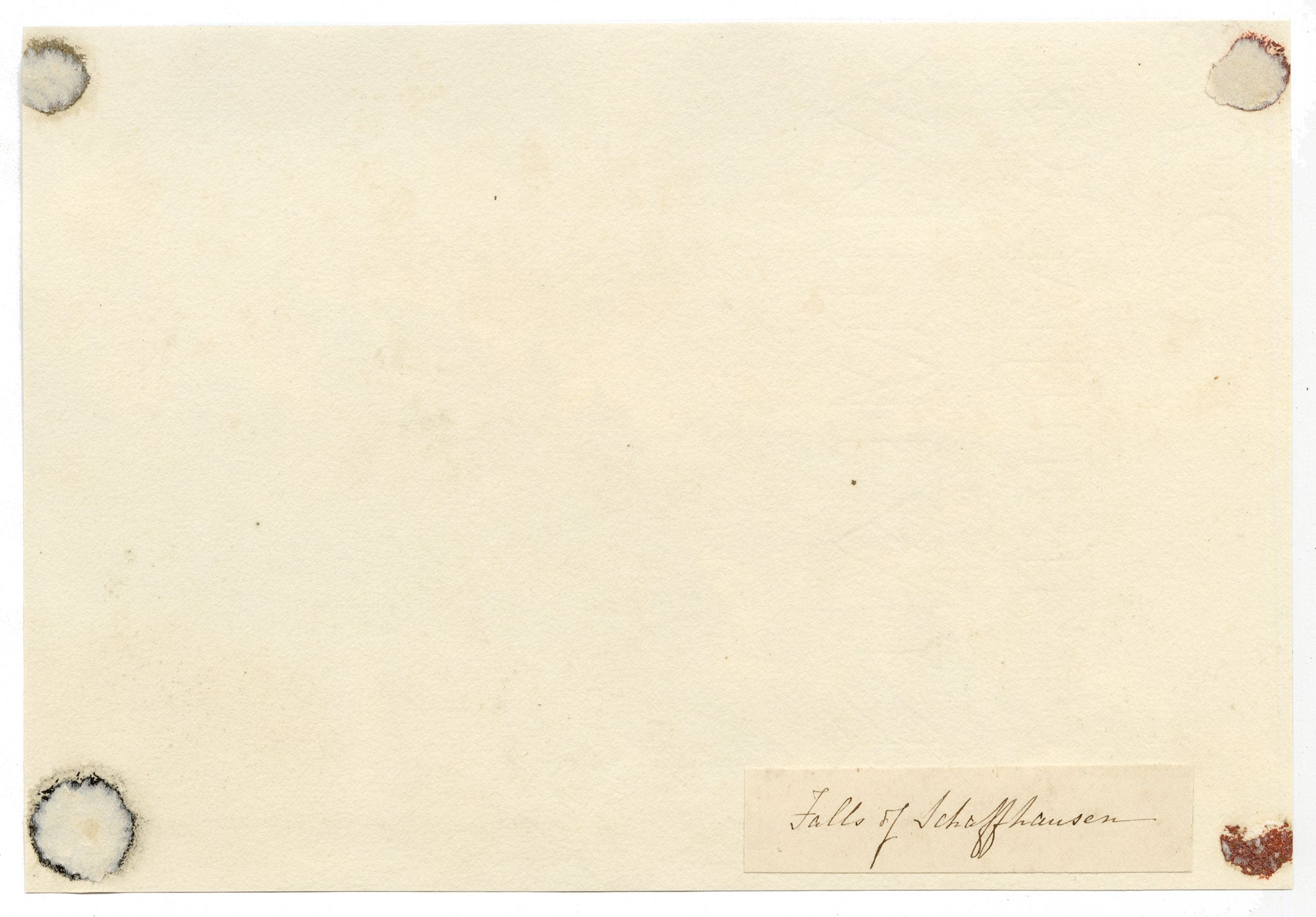 Anon., Rhine Falls, Schaffhausen, Switzerland – Mid-19th-century watercolour painting