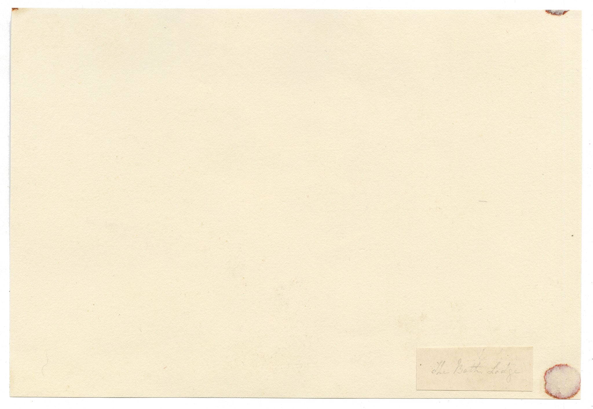Anon., Bath Lodge Gatehouse – 1864 watercolour painting
