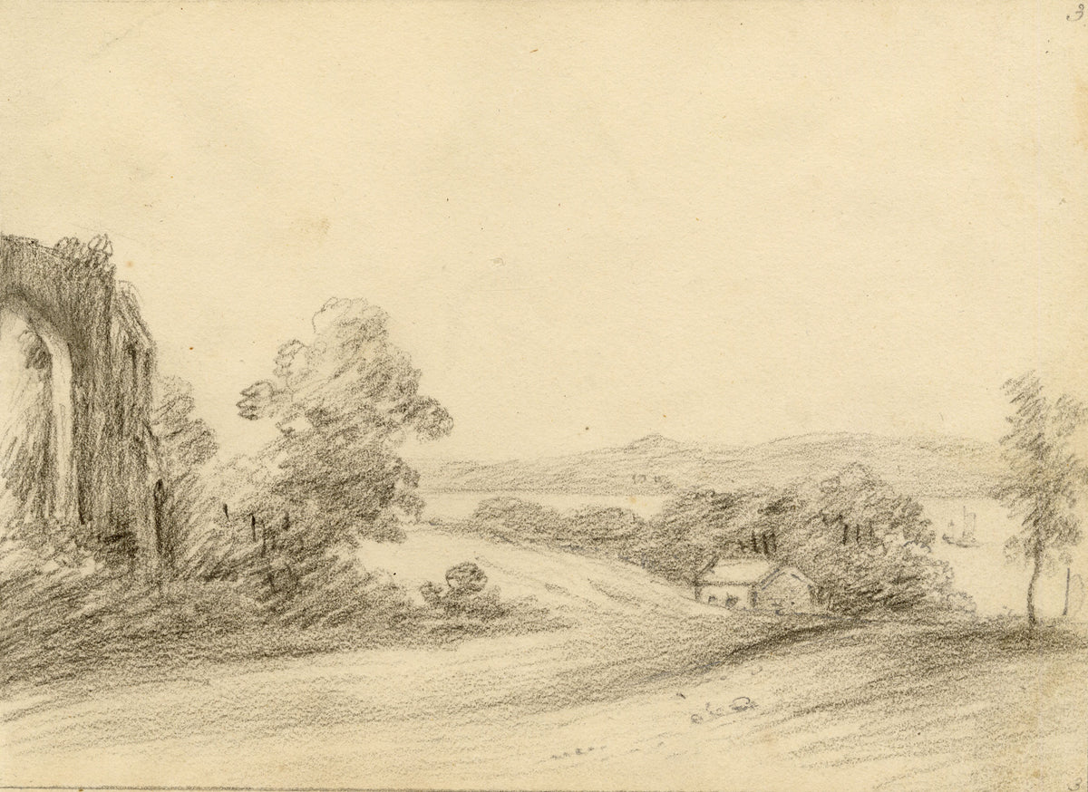 John Maule, Netley Abbey, Hampshire – 1797 graphite drawing