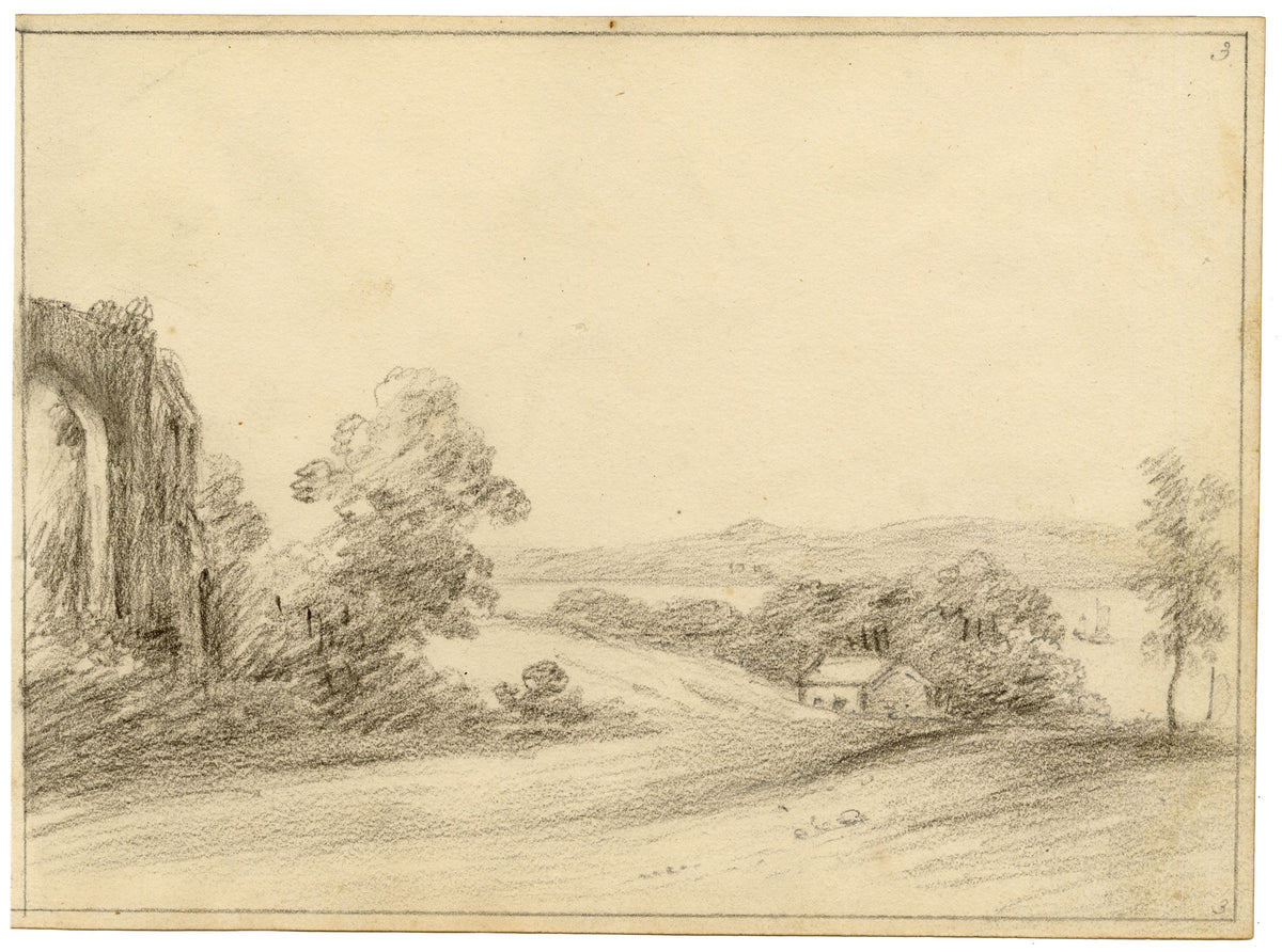 John Maule, Netley Abbey, Hampshire – 1797 graphite drawing